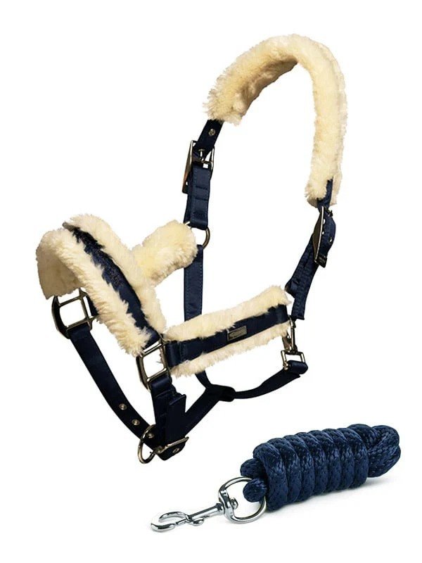 Navy-Fur-Halter-And-Rope